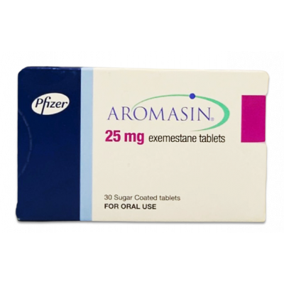 AROMASIN 25 MG ( EXEMESTANE ) 30 SUGER COATED TABLETS